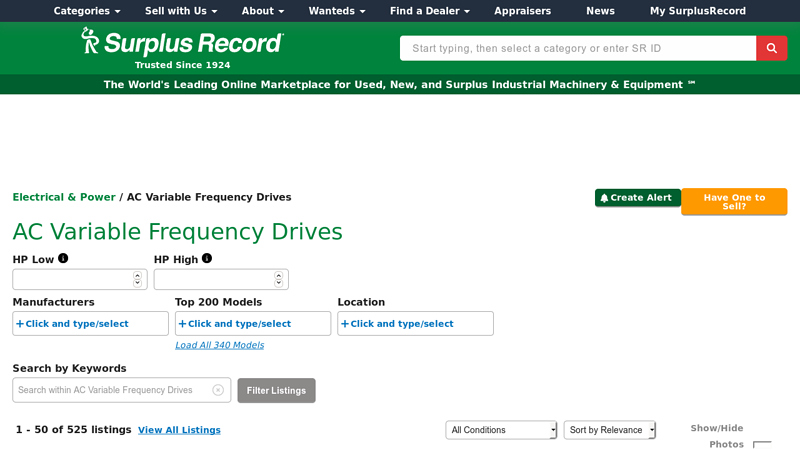 AC Variable Frequency Drives For Sale variable frequency drive for sale
