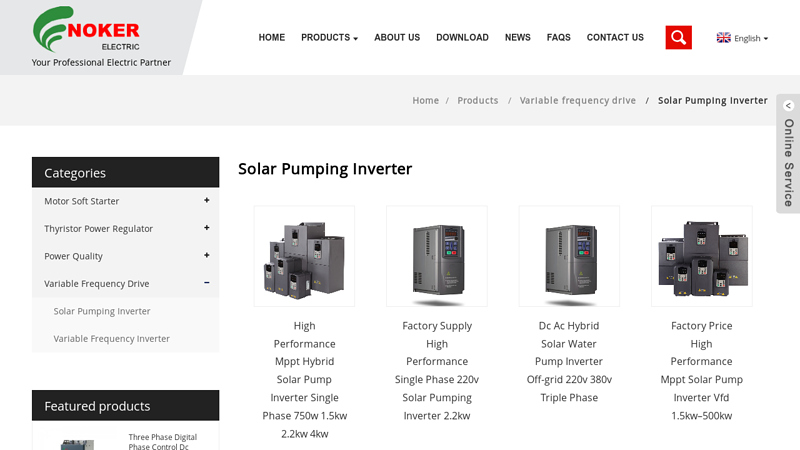 China Solar Pumping Inverter Factory & Suppliers solar pump inverter manufacturer