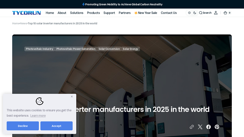 solar inverter manufacturers in 2025 in the world best hybrid solar inverter