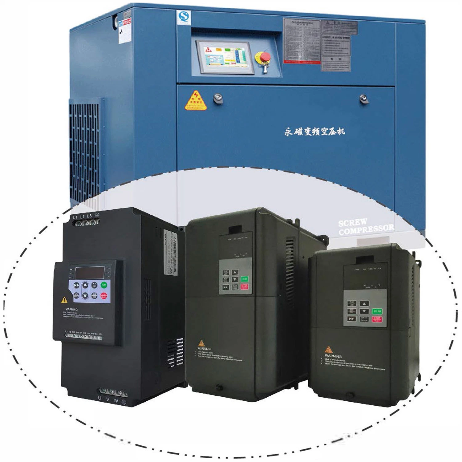 variable frequency drive compressor industrial automation equipment