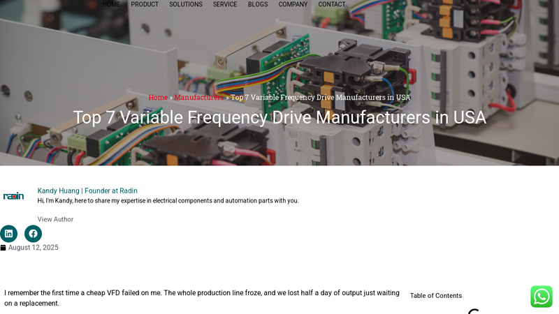 Variable Frequency Drive Manufacturers In USA variable frequency drive suppliers
